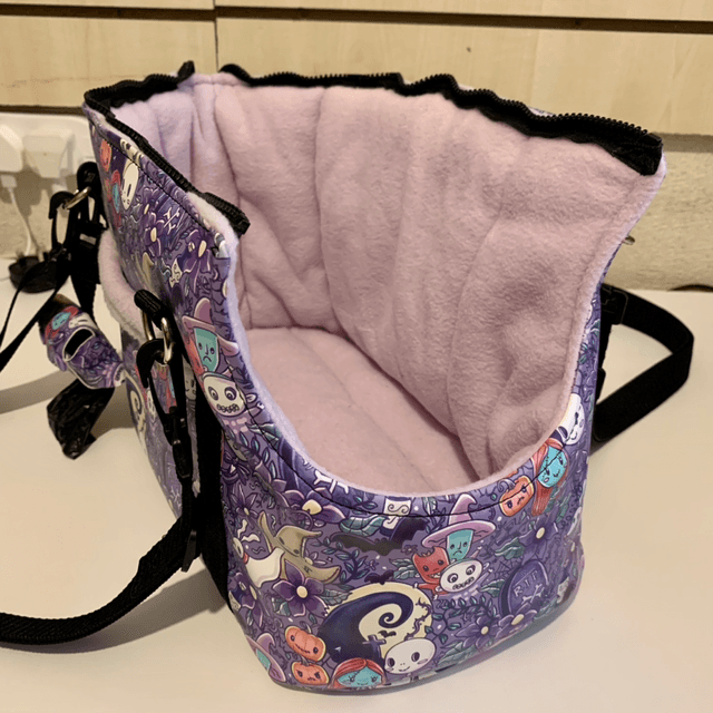 Dog carrier handmade nightmare before Xmas theme