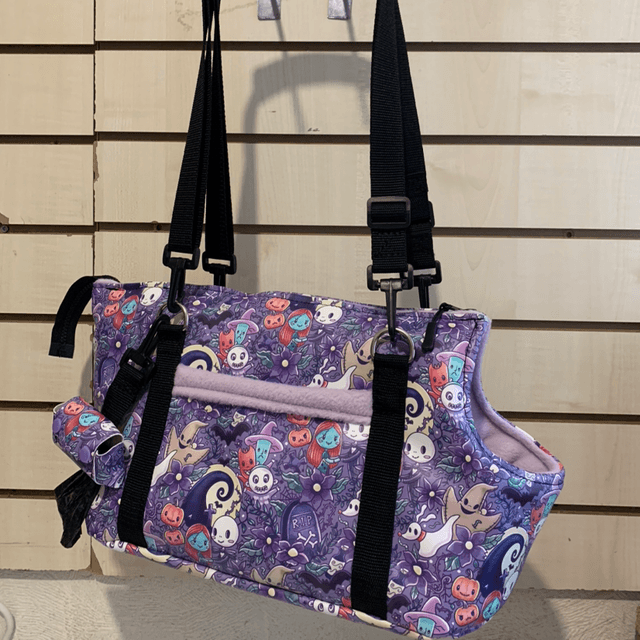 Dog carrier handmade nightmare before Xmas theme