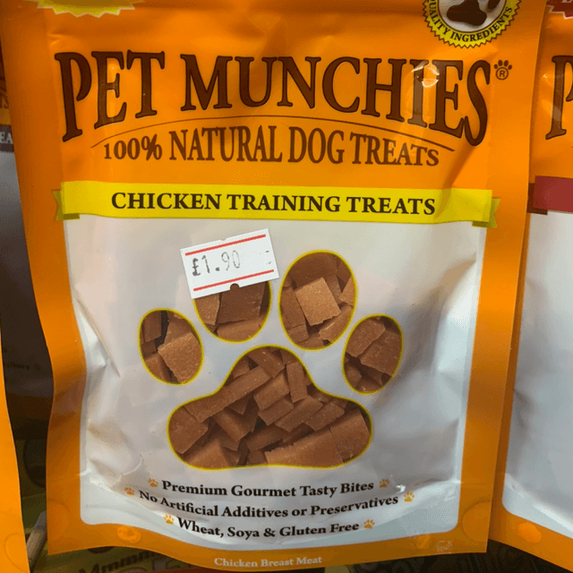 Pet munchies training treats