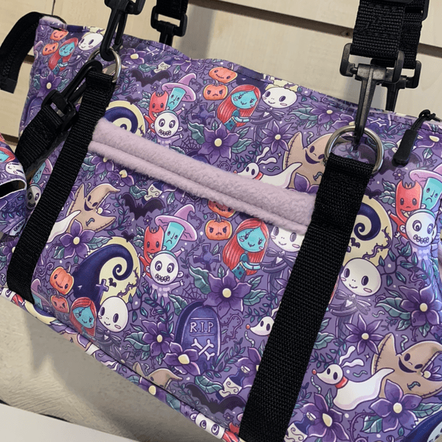 Dog carrier handmade nightmare before Xmas theme