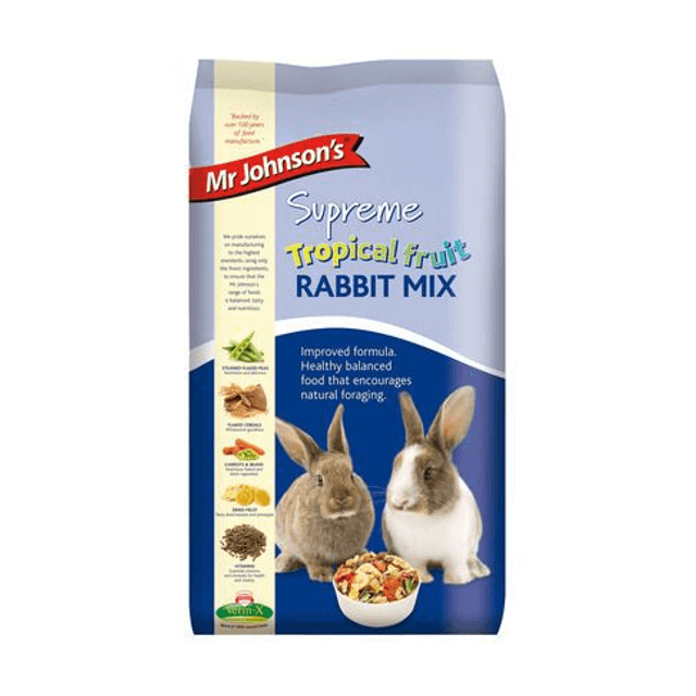 Mr Johnsons Supreme Tropical Fruit Rabbit Mix 900G