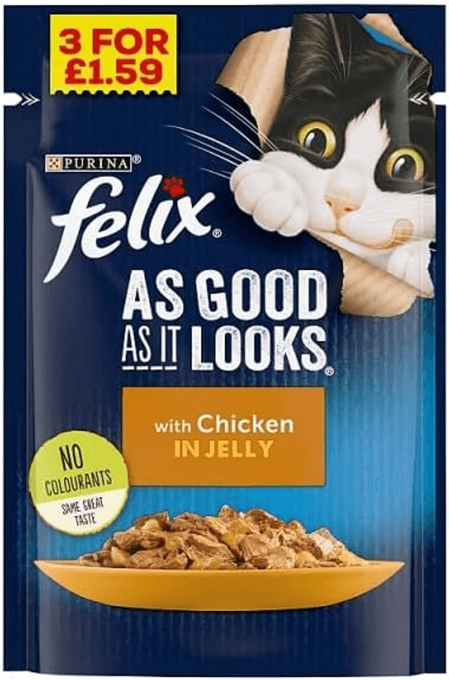 Felix As Good As It Looks 3 For £1.59 100g